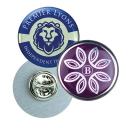 Image of Aluminium Domed Clutch Pin Badges
